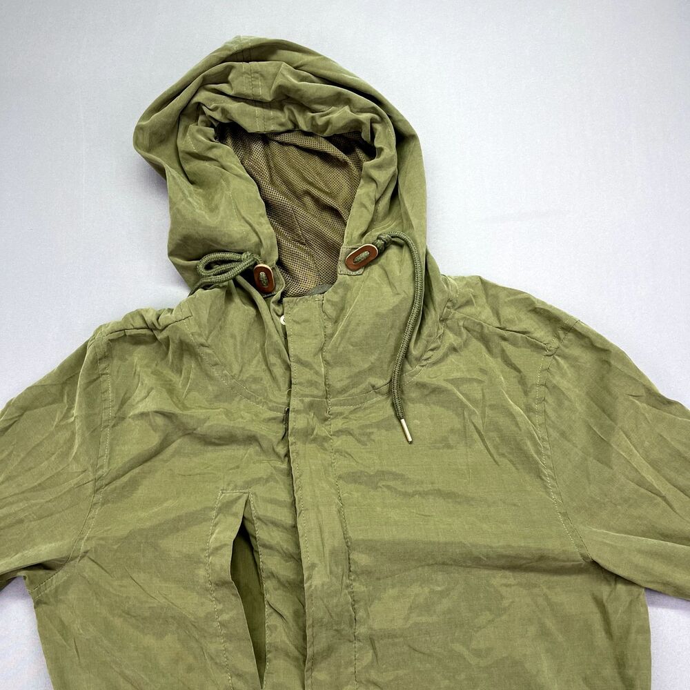 Iris Green Utility Jacket Hooded Womens M Anorak Parka Military Trench Gorpcore - Picture 2 of 16